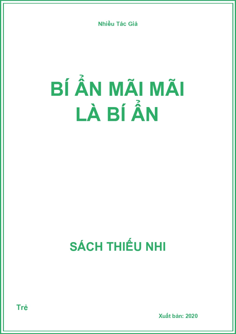 Bí Ẩn Mãi Mãi Là Bí Ẩn