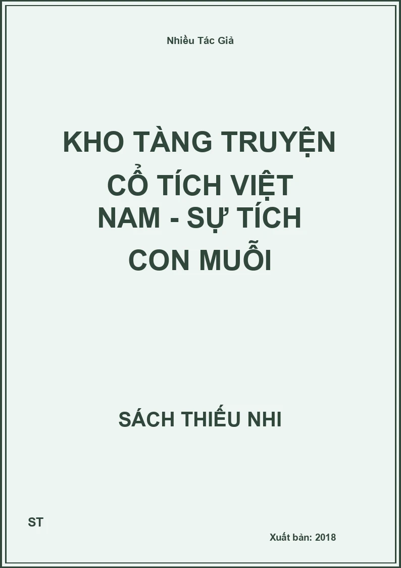 Kho Tàng Truyện Cổ Tích Việt Nam - Sự Tích Con Muỗi