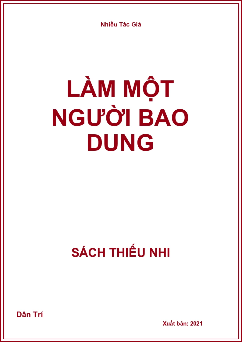 Làm Một Người Bao Dung