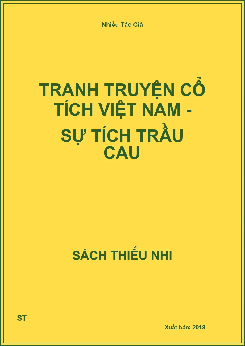 Tranh Truyện Cổ Tích Việt Nam - Sự Tích Trầu Cau