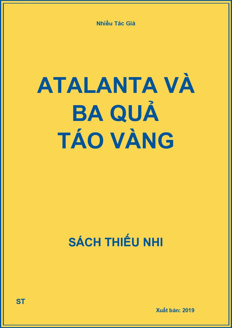 Atalanta Và Ba Quả Táo Vàng