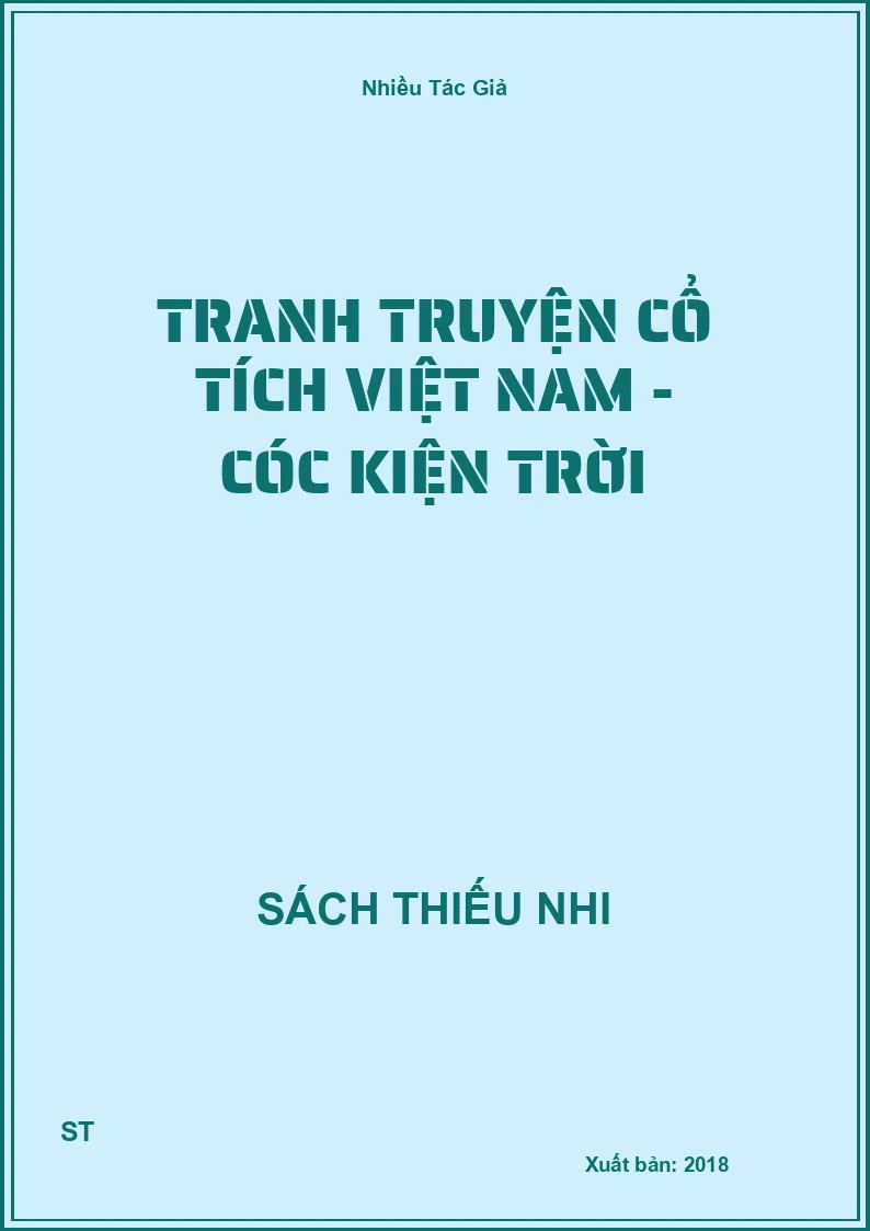 Tranh Truyện Cổ Tích Việt Nam - Cóc Kiện Trời