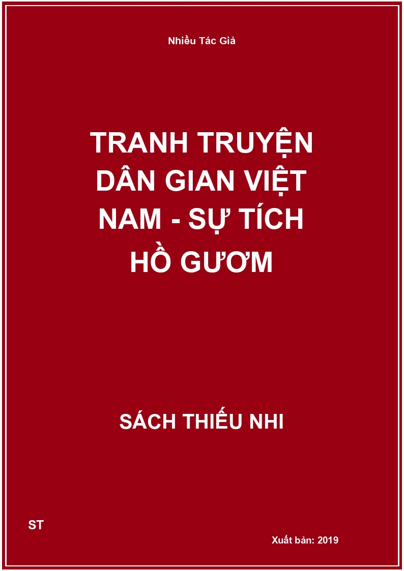 Tranh Truyện Dân Gian Việt Nam - Sự Tích Hồ Gươm
