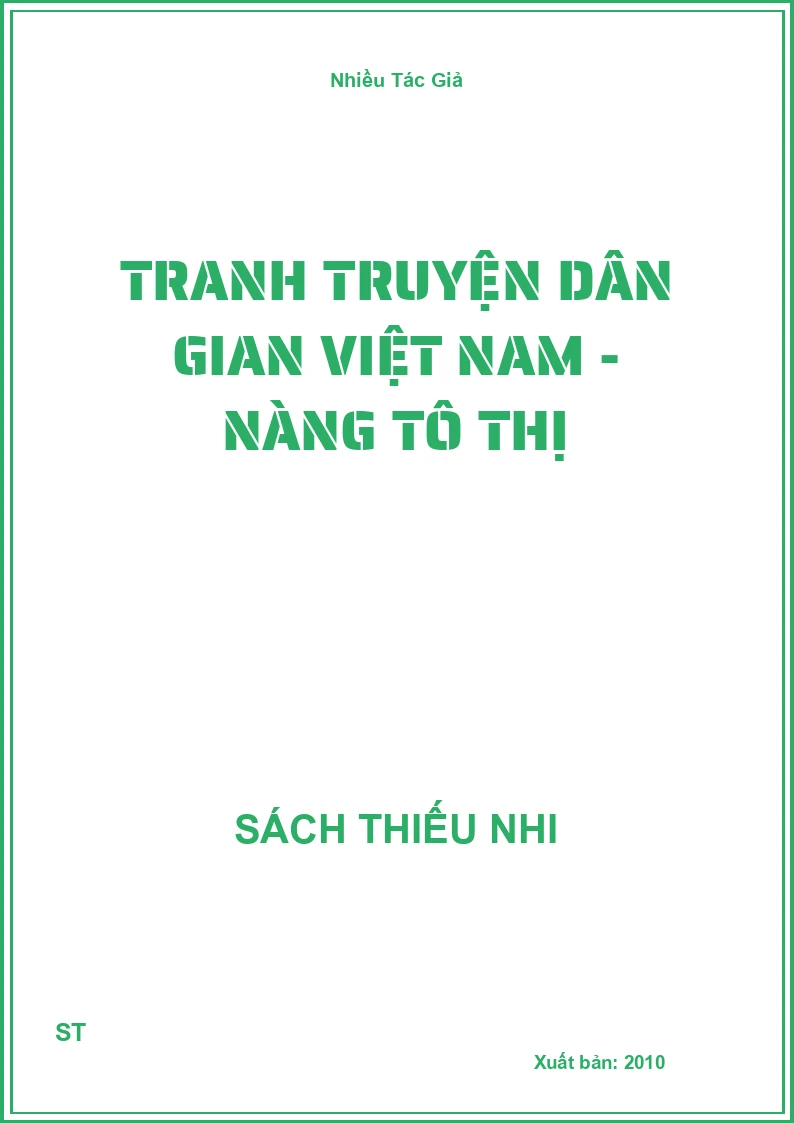 Tranh Truyện Dân Gian Việt Nam - Nàng Tô Thị