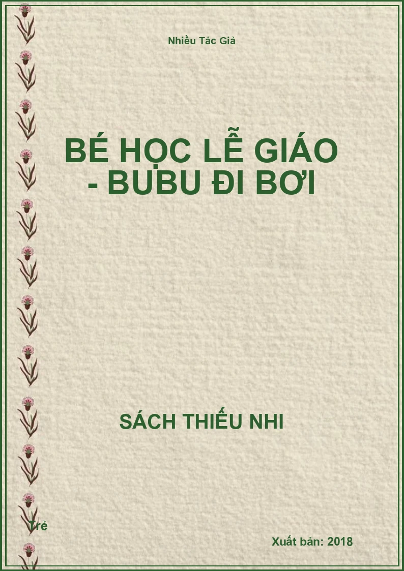 Bé Học Lễ Giáo - Bubu Đi Bơi