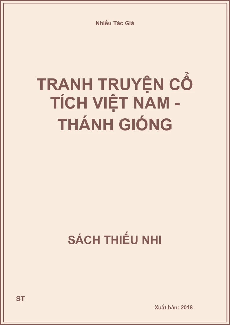 Tranh Truyện Cổ Tích Việt Nam - Thánh Gióng