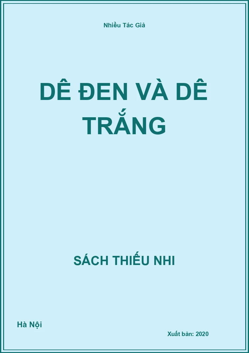 Dê Đen Và Dê Trắng