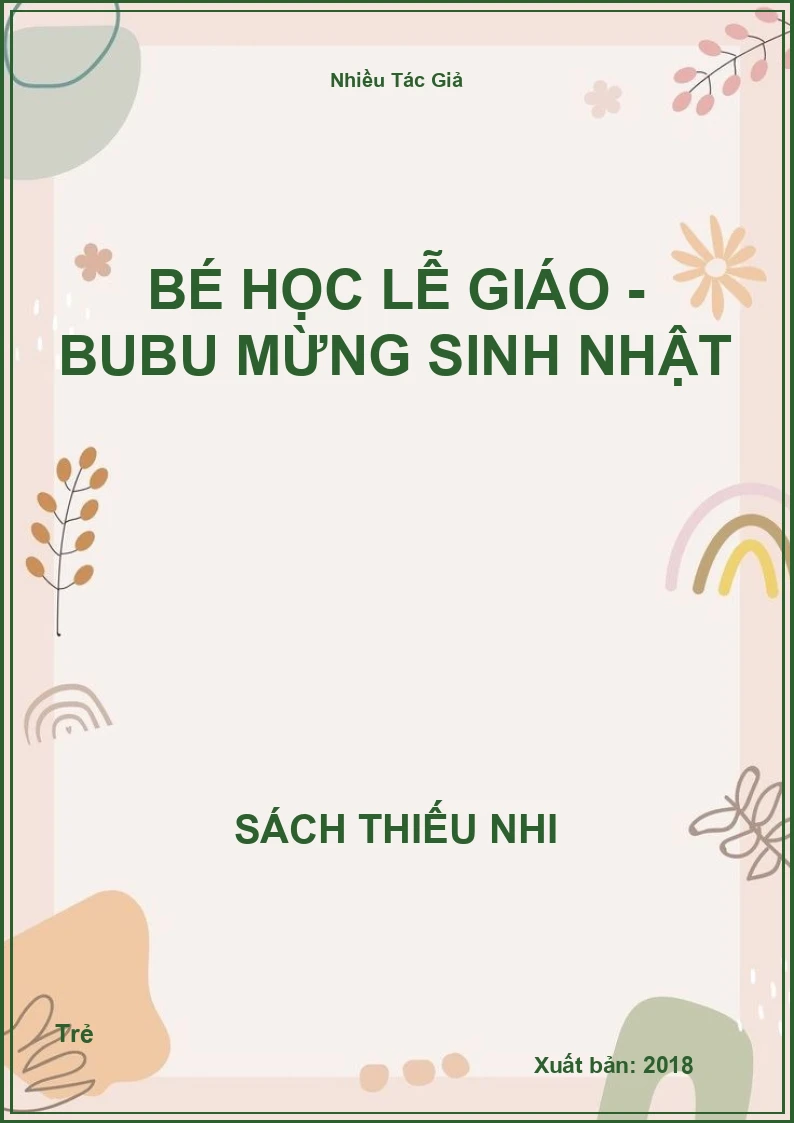 Bé Học Lễ Giáo - Bubu Mừng Sinh Nhật
