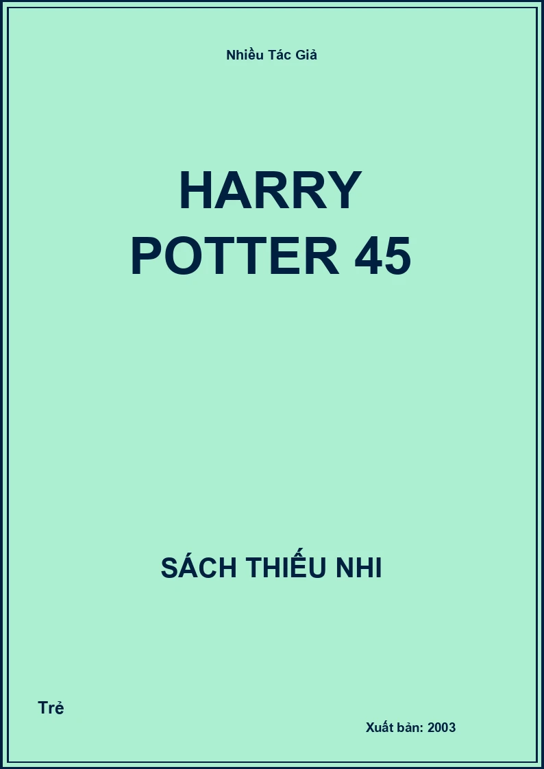 Harry Potter 45