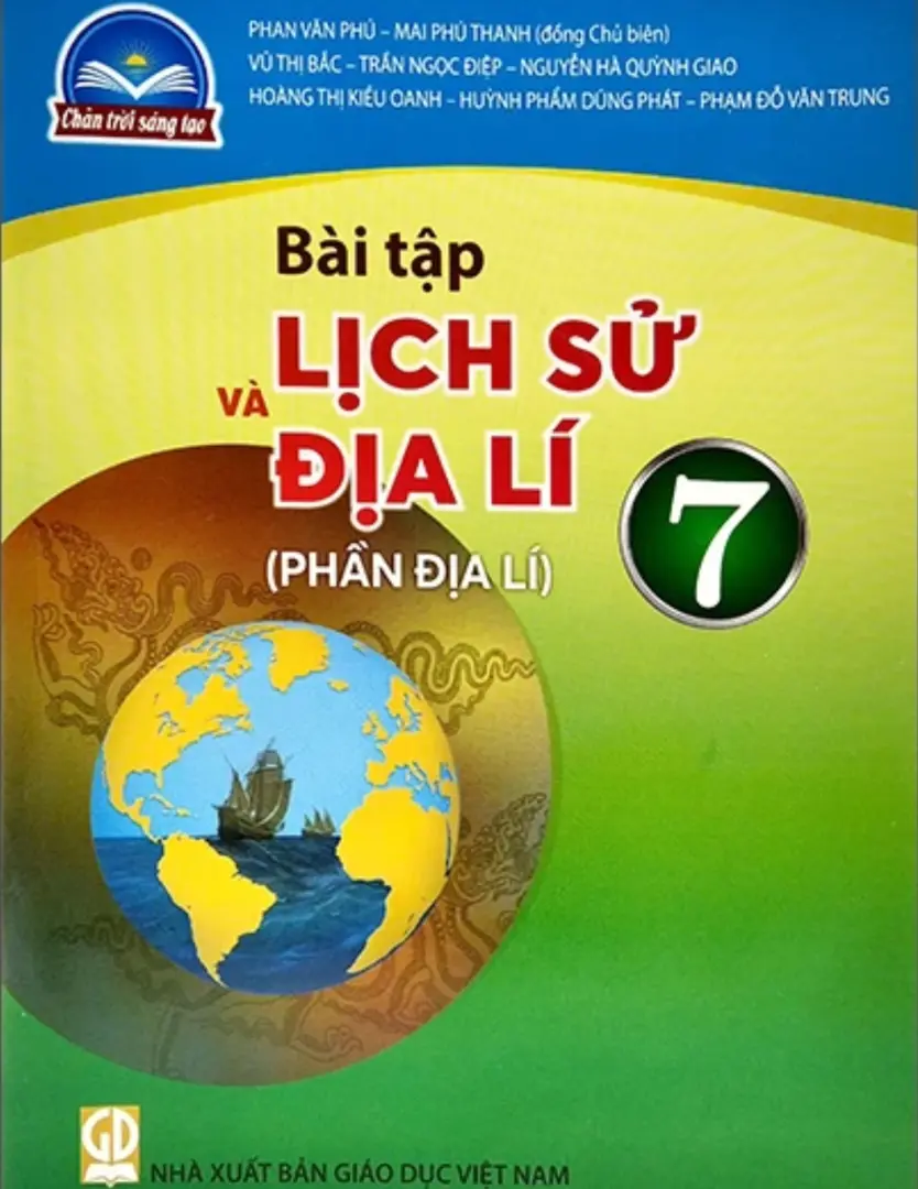Sách bài tập Lịch sử và Địa lí 7 Phần Địa lí - Chân Trời Sáng Tạo