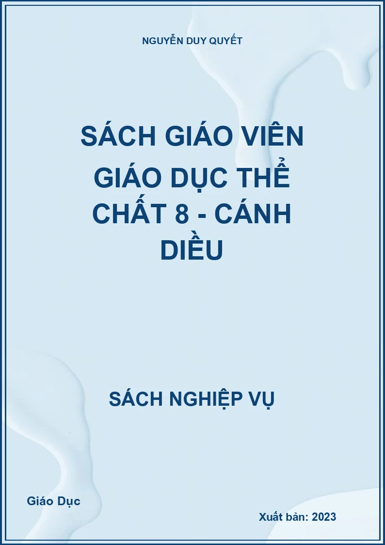 Sách giáo viên Giáo dục thể chất 8 - Cánh Diều