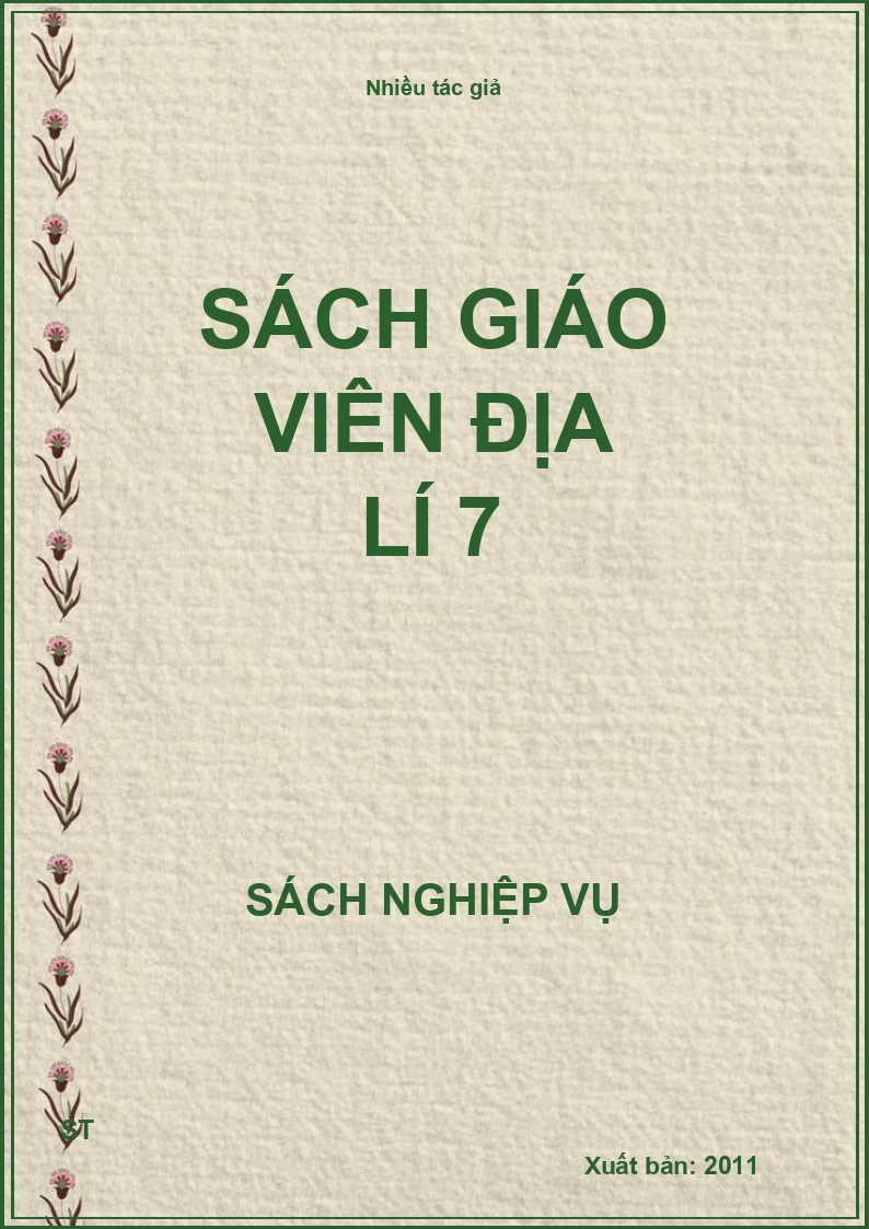 Sách giáo viên Địa lí 7