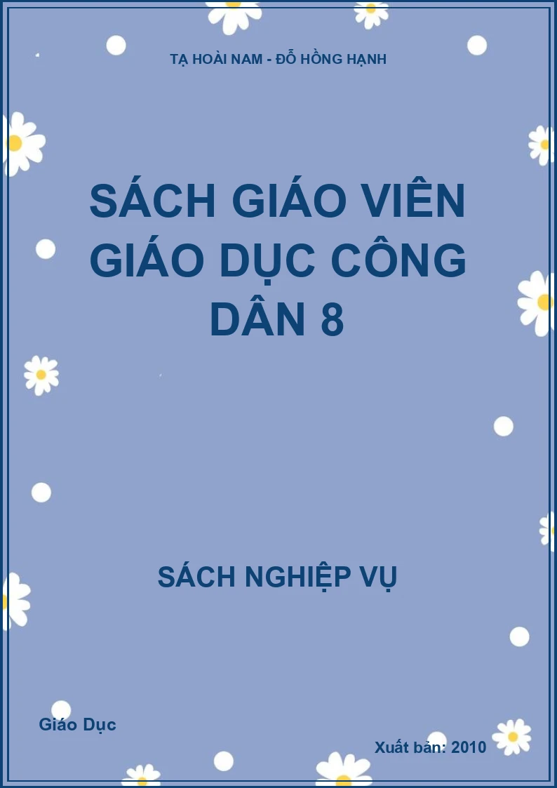 Sách giáo viên Giáo dục công dân 8
