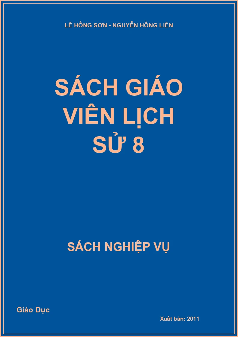Sách giáo viên Lịch sử 8