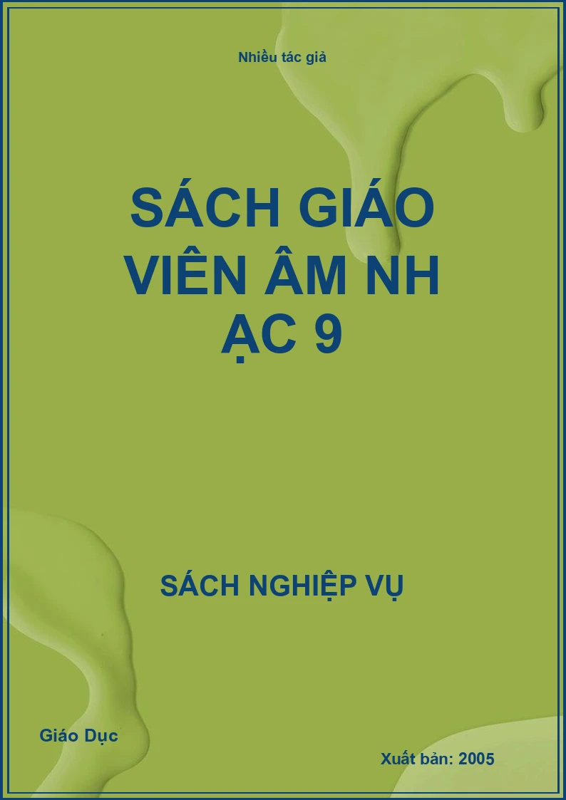 Sách giáo viên Âm nhạc 9