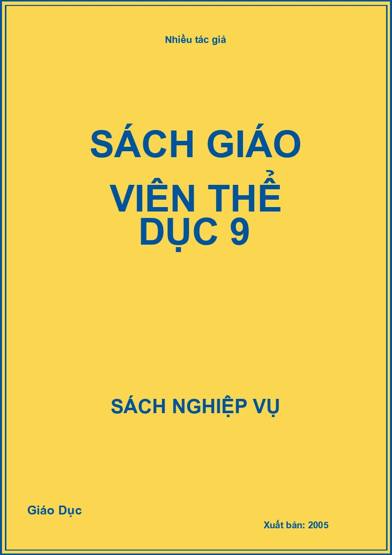 Sách giáo viên Thể dục 9