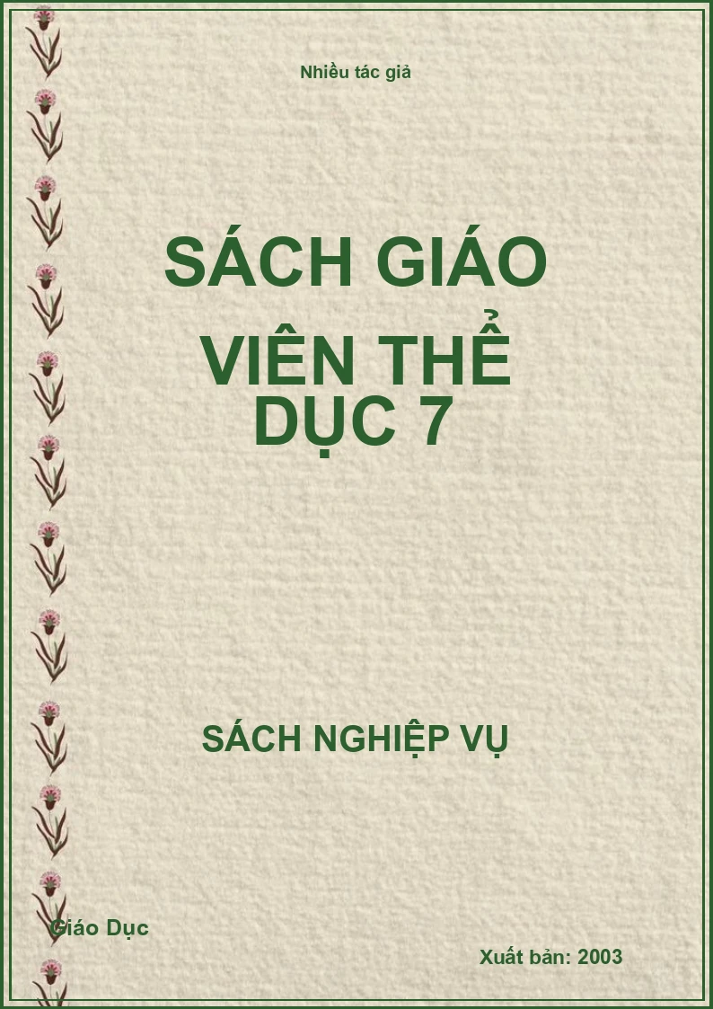 Sách giáo viên Thể dục 7