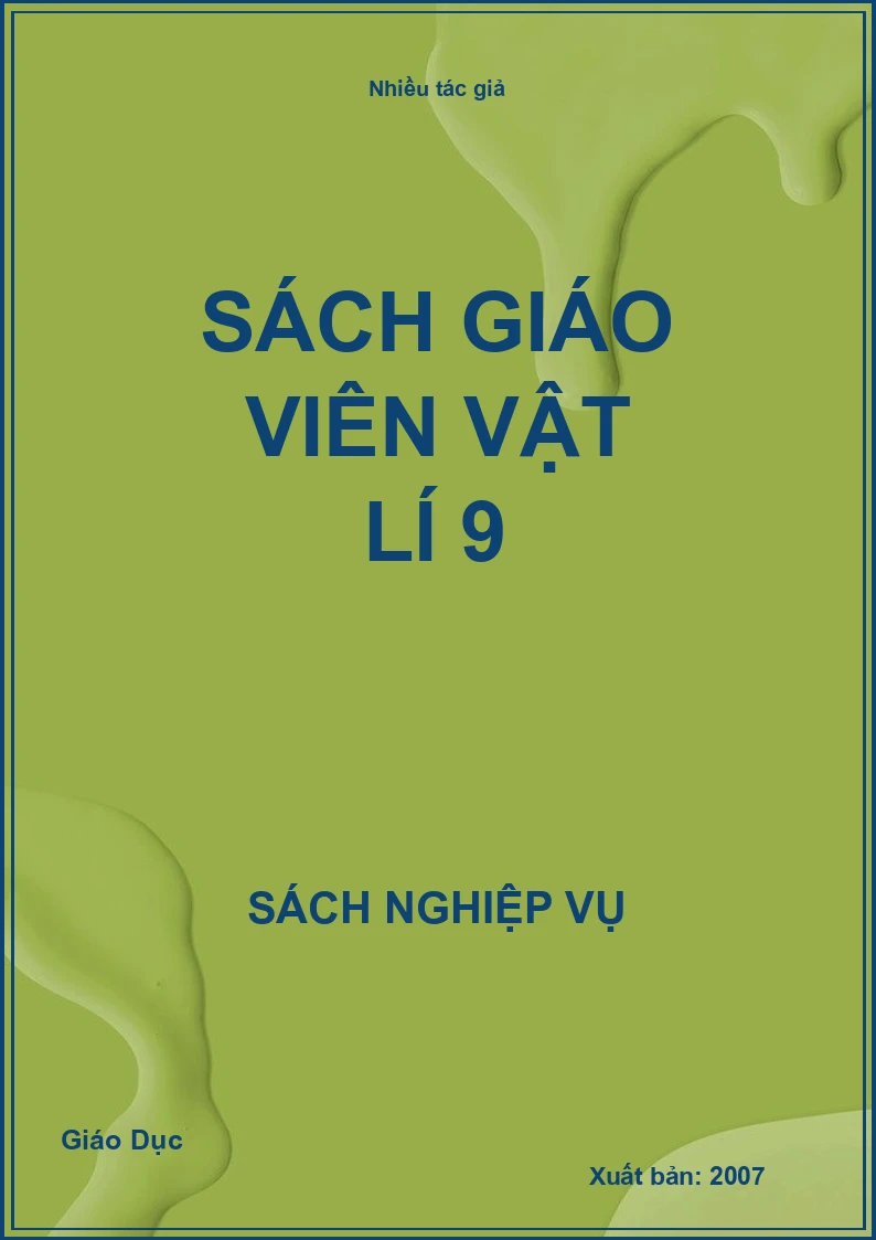 Sách giáo viên Vật lí 9