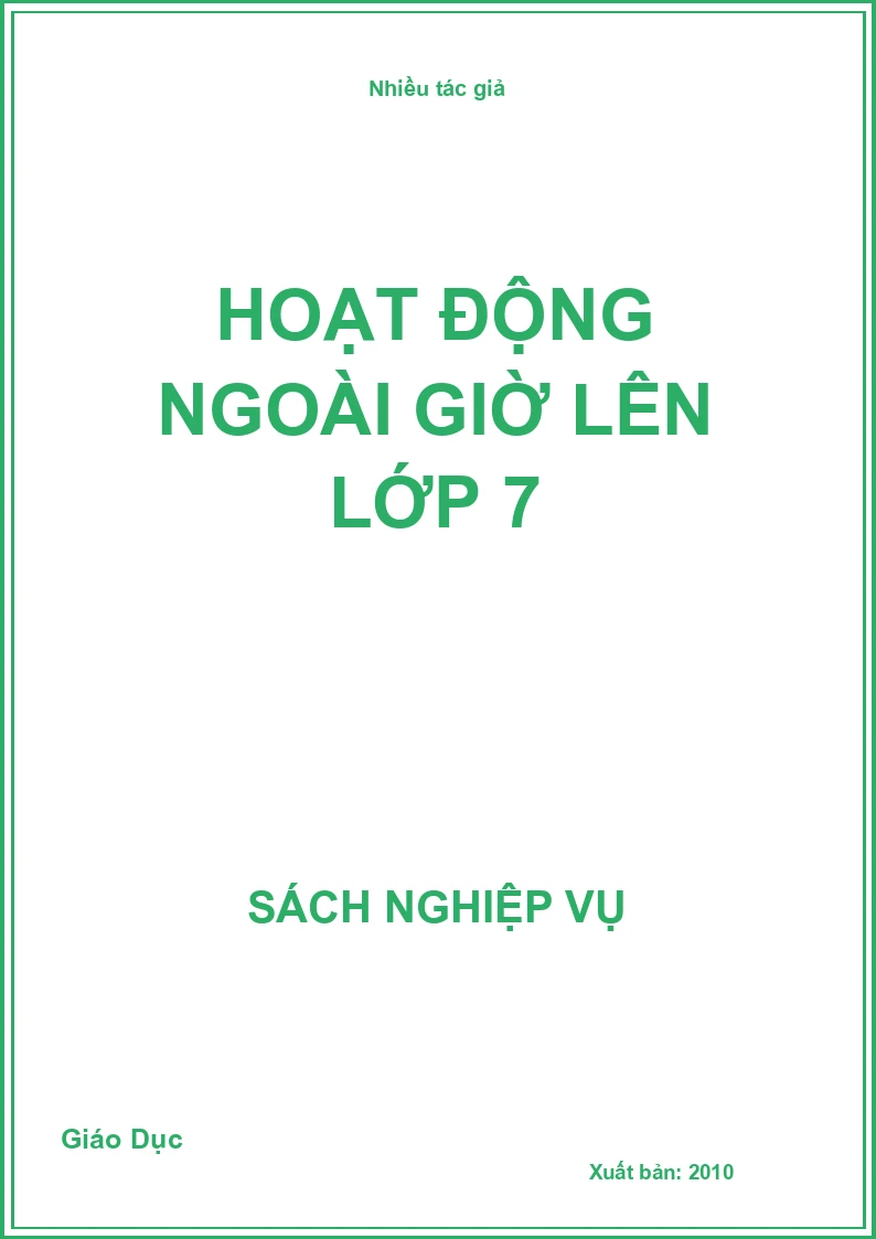 Hoạt động ngoài giờ lên lớp 7