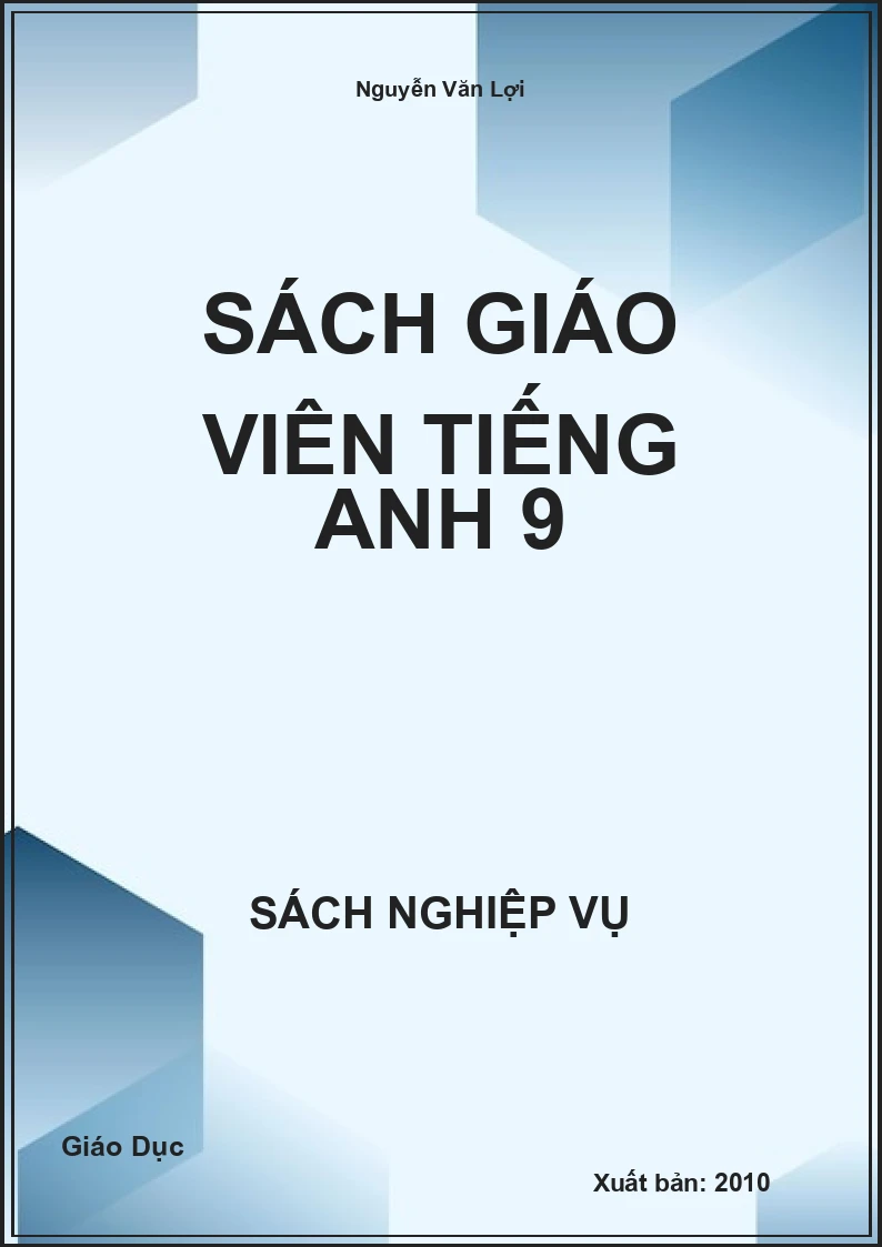 Sách giáo viên Tiếng anh 9