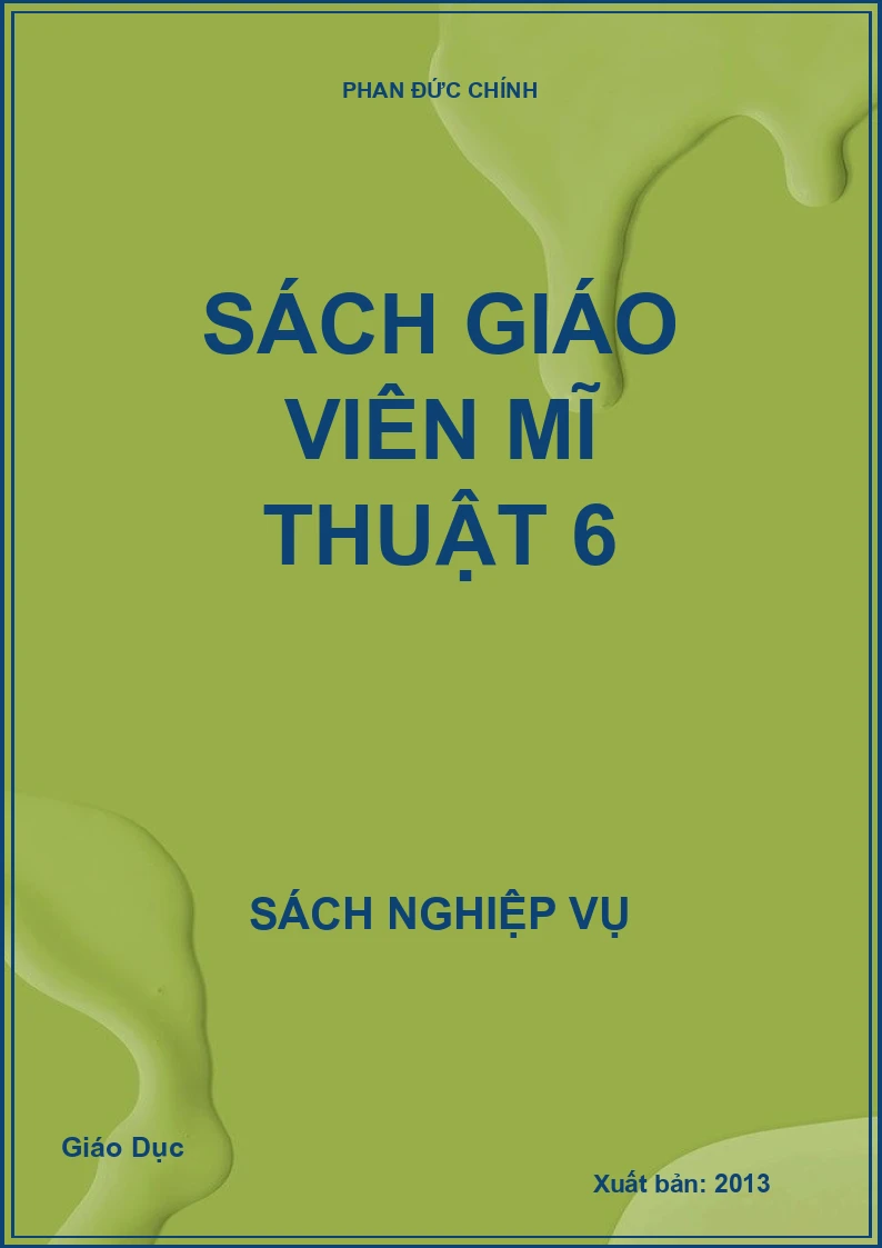 Sách giáo viên Mĩ thuật 6