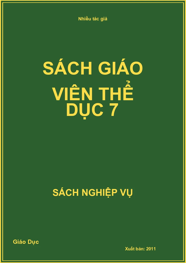 Sách giáo viên Thể dục 7