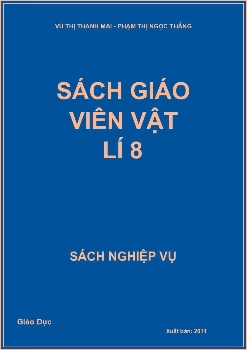 Sách giáo viên Vật lí 8