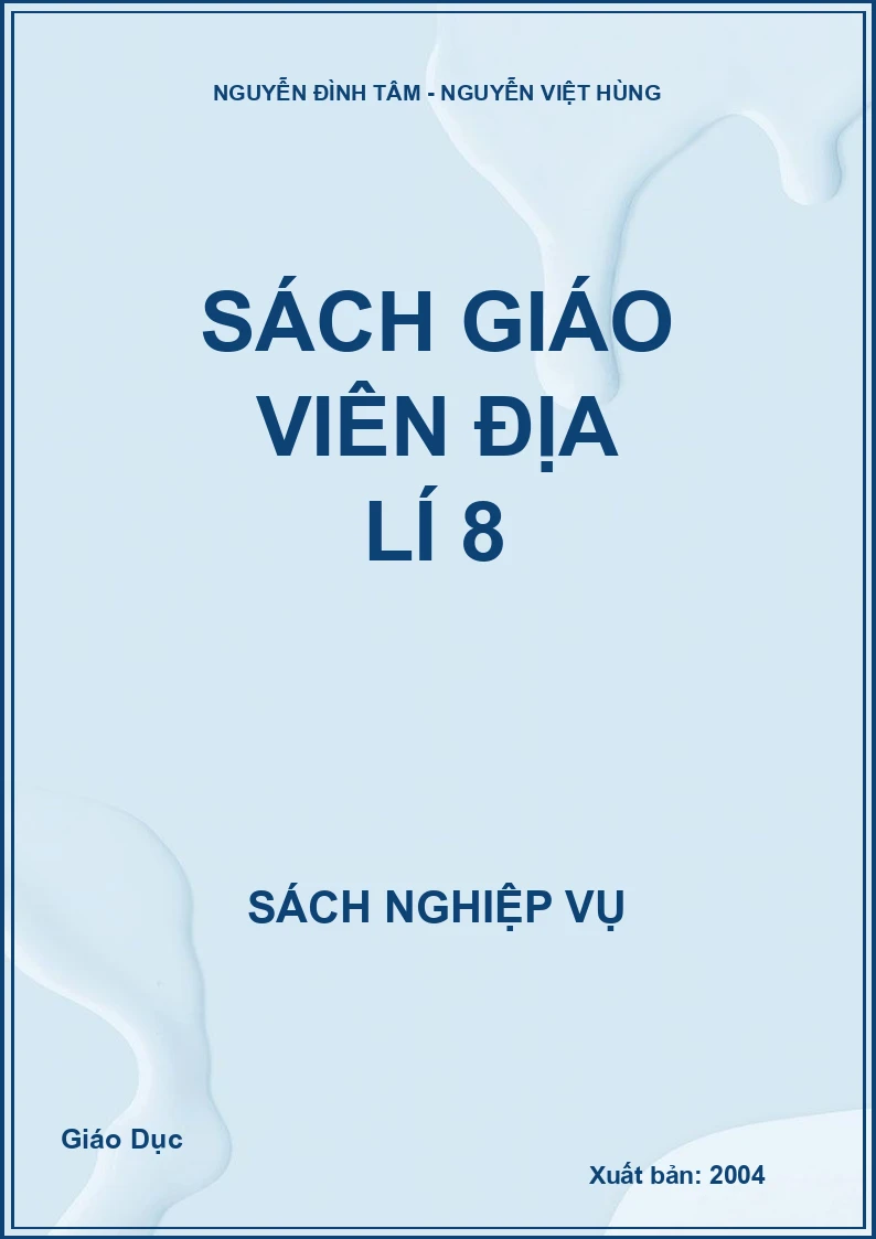Sách giáo viên Địa lí 8