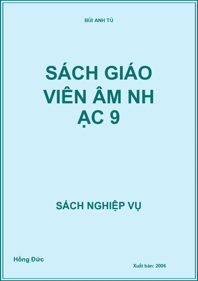 Sách giáo viên Âm nhạc 9