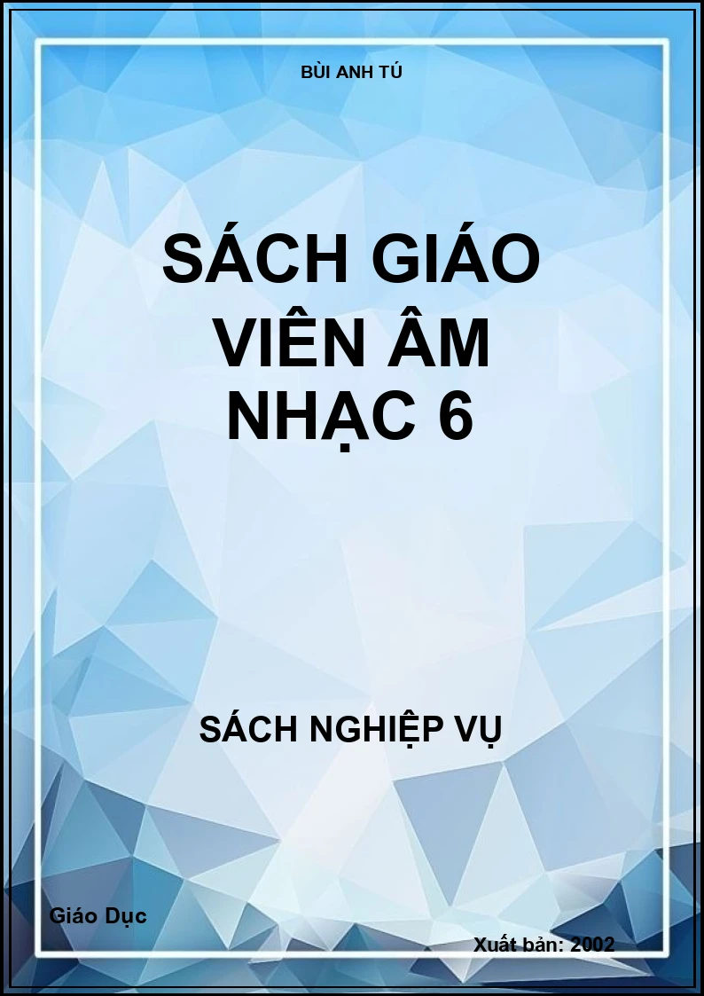 Sách giáo viên Âm nhạc 6
