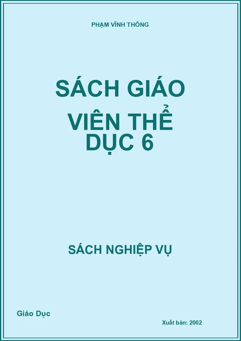 Sách giáo viên Thể dục 6