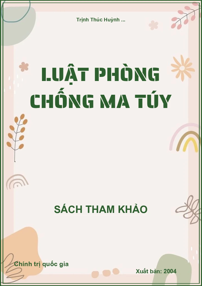 Luật phòng chống ma túy