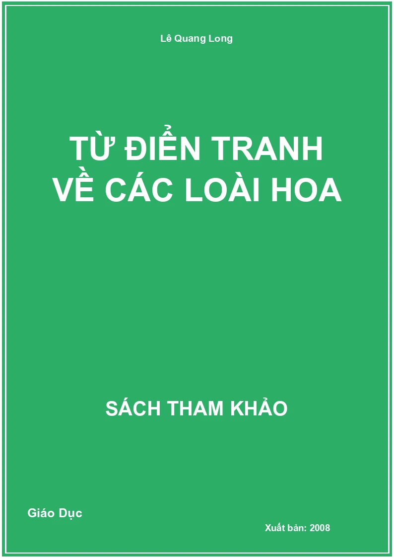 Từ điển tranh về các loài hoa