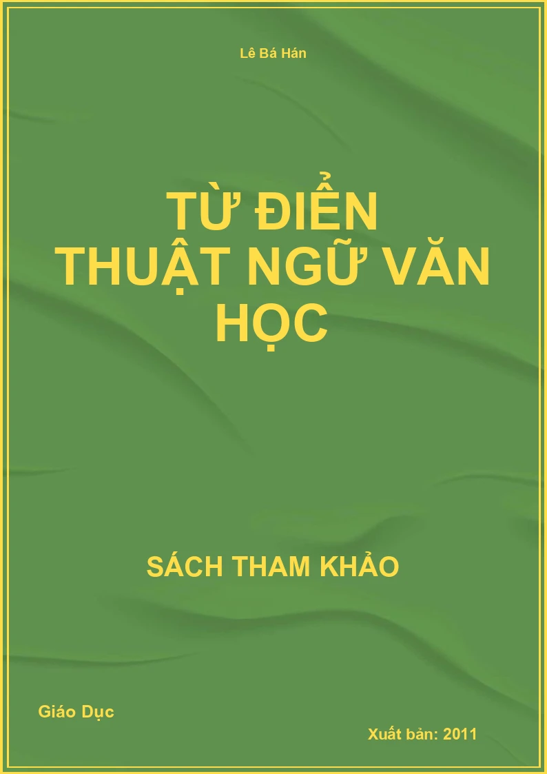Từ điển thuật ngữ văn học