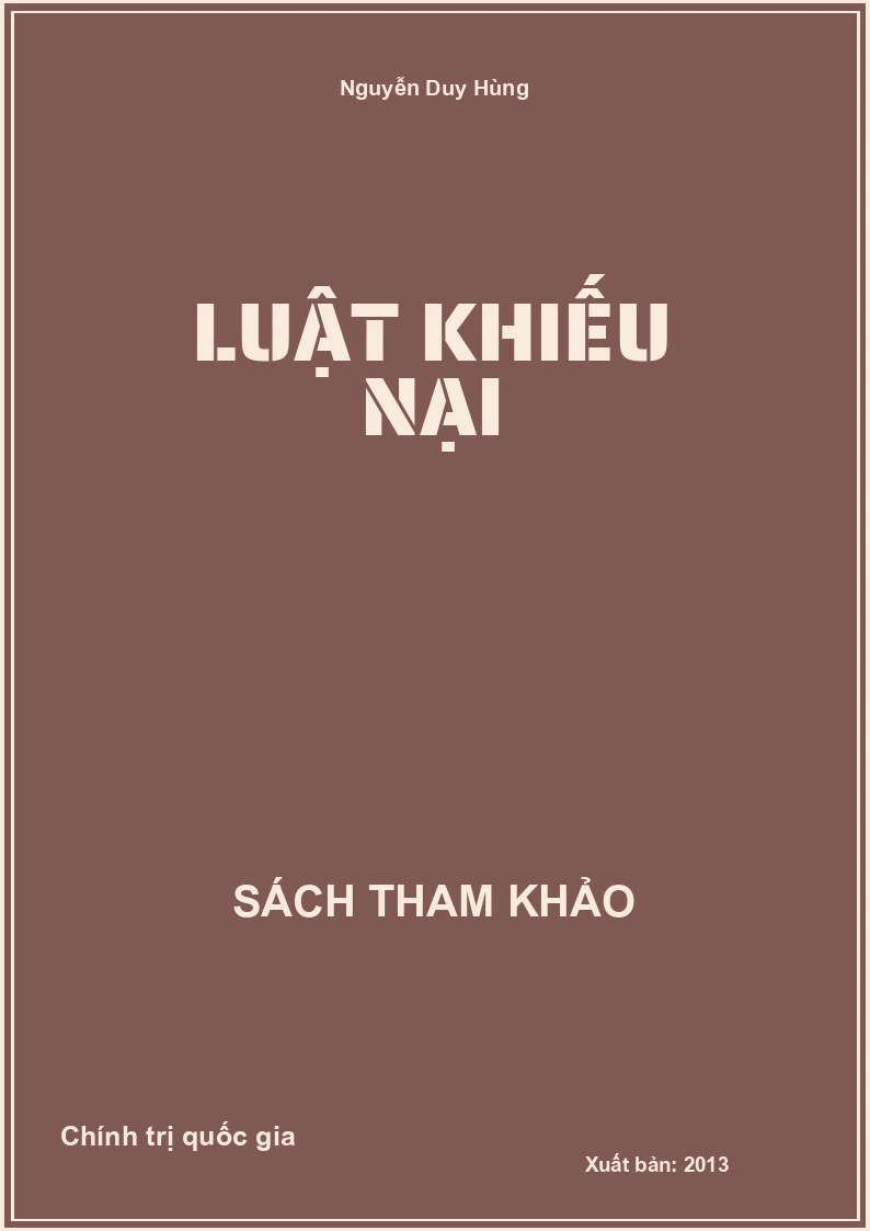 Luật khiếu nại