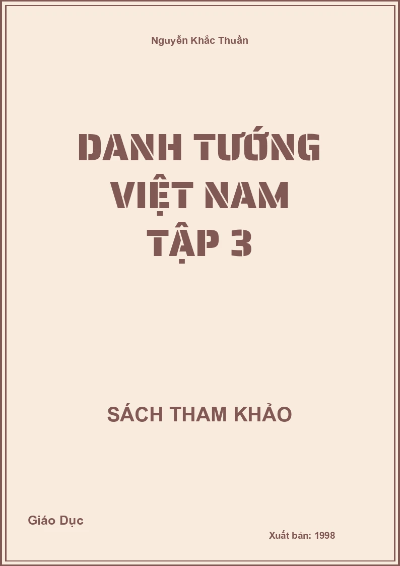 Danh tướng Việt Nam tập 3