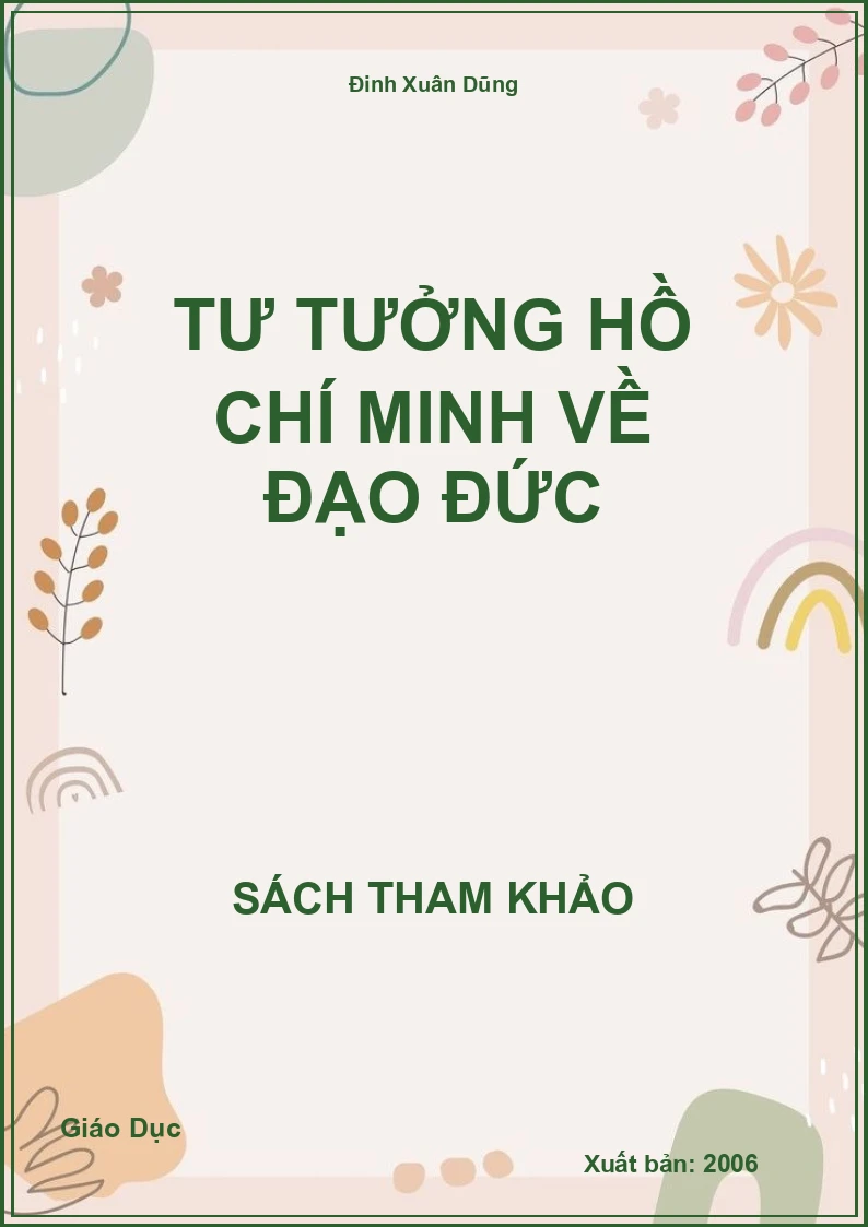 Tư tưởng Hồ Chí Minh về đạo đức