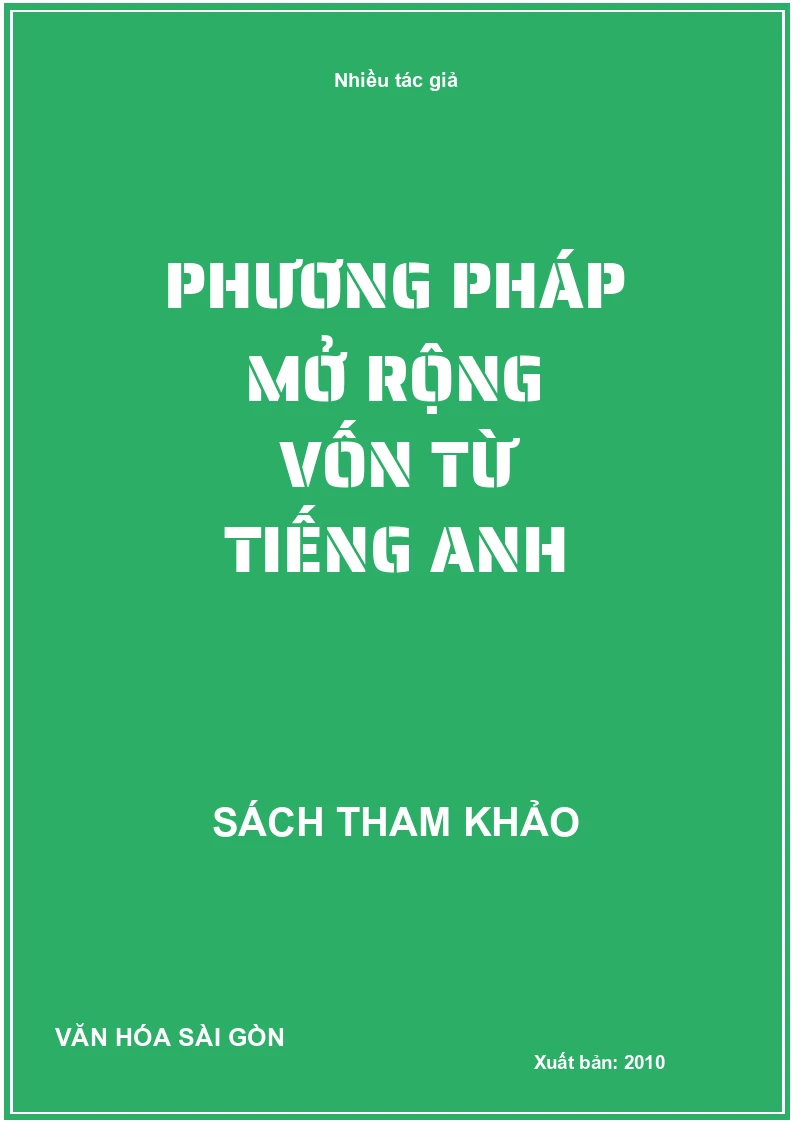 Phương pháp mở rộng vốn từ Tiếng Anh