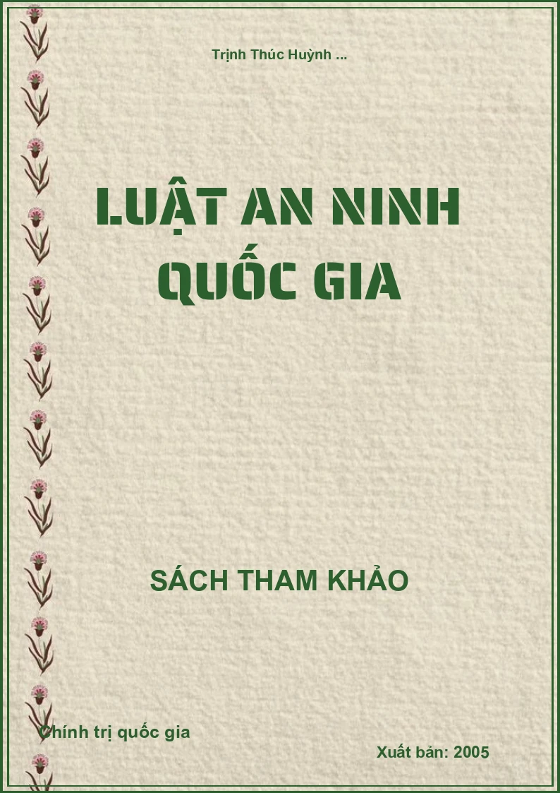 Luật an ninh quốc gia