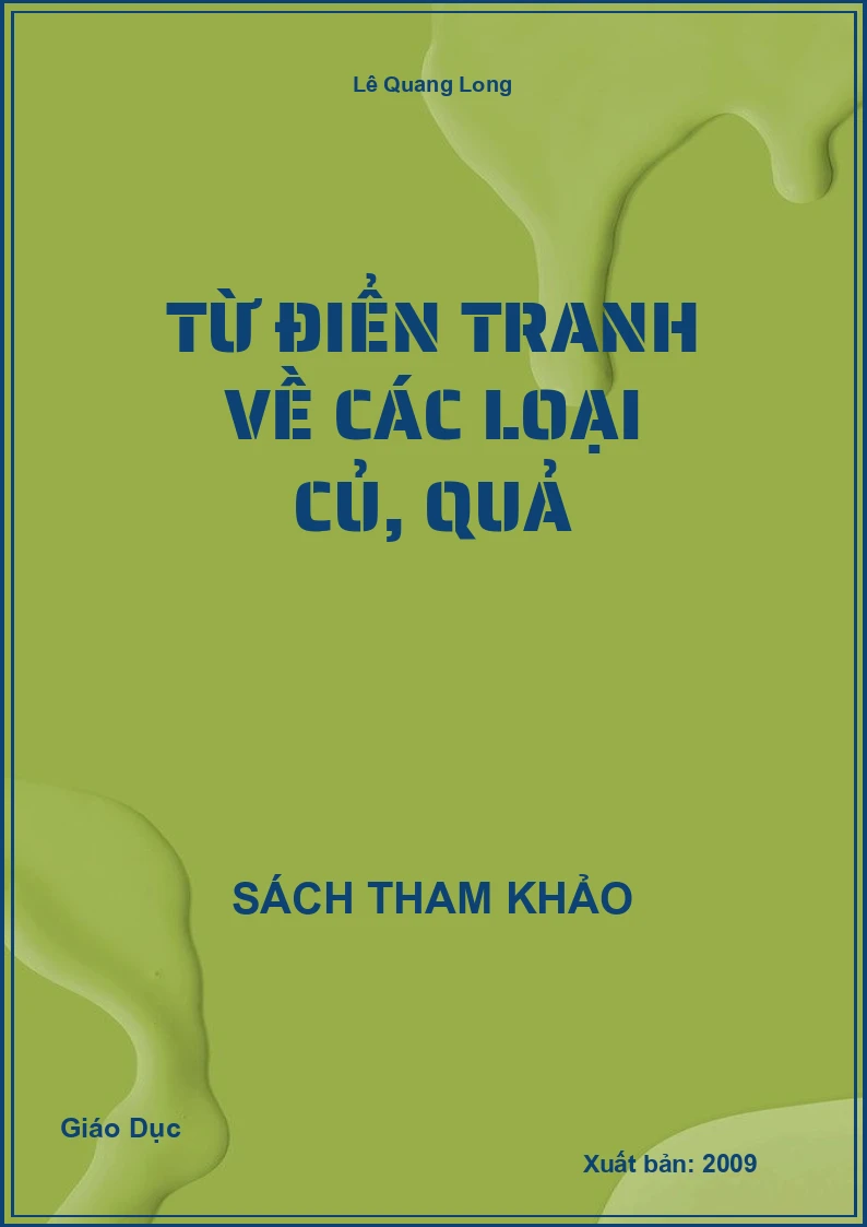 Từ điển tranh về các loại củ, quả