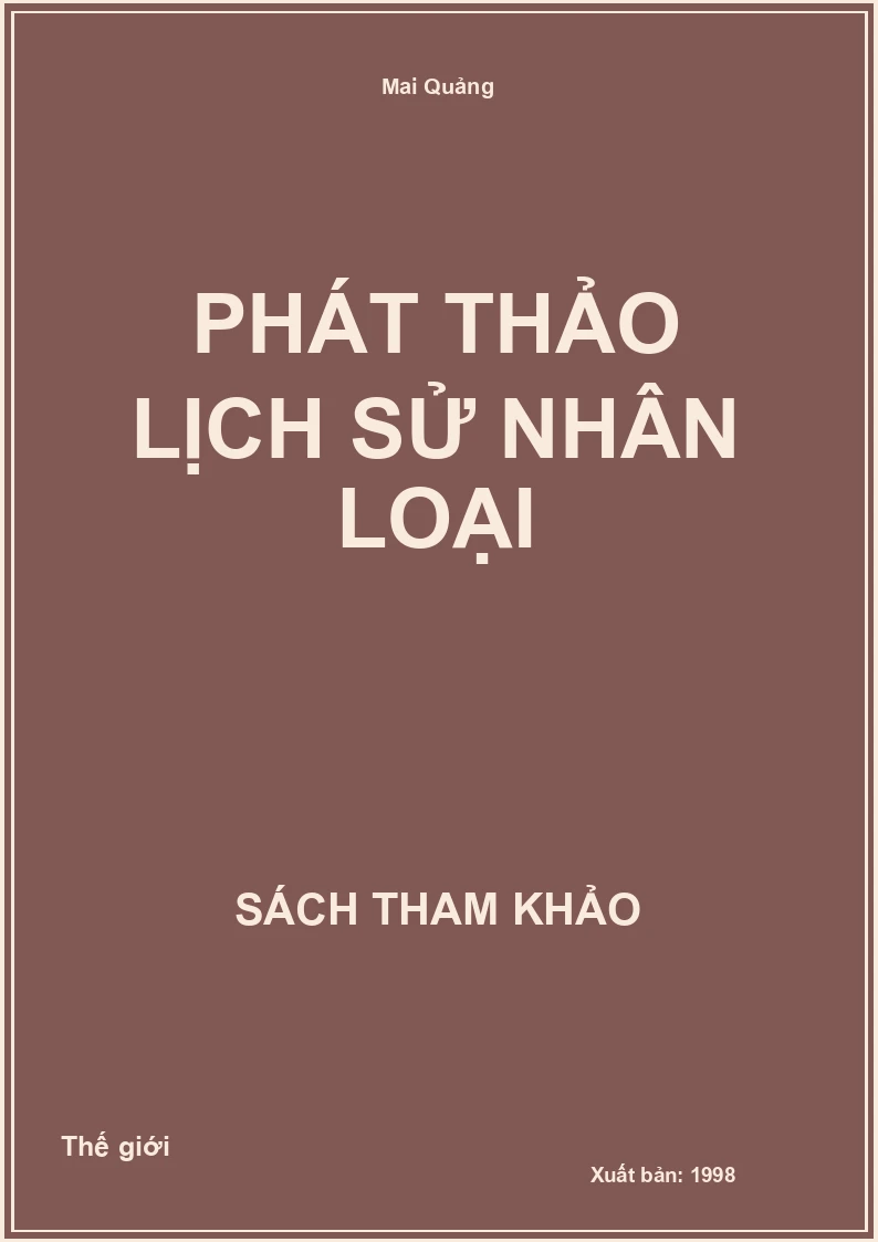 Phác thảo lịch sử nhân loại