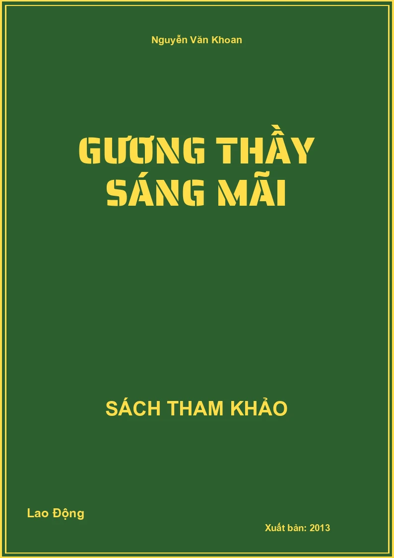 Gương thầy sáng mãi