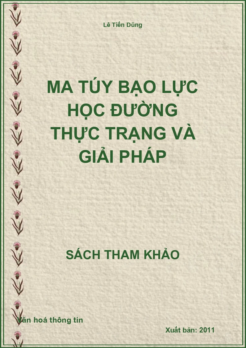 Ma túy bạo lực học đường thực trạng và giải pháp