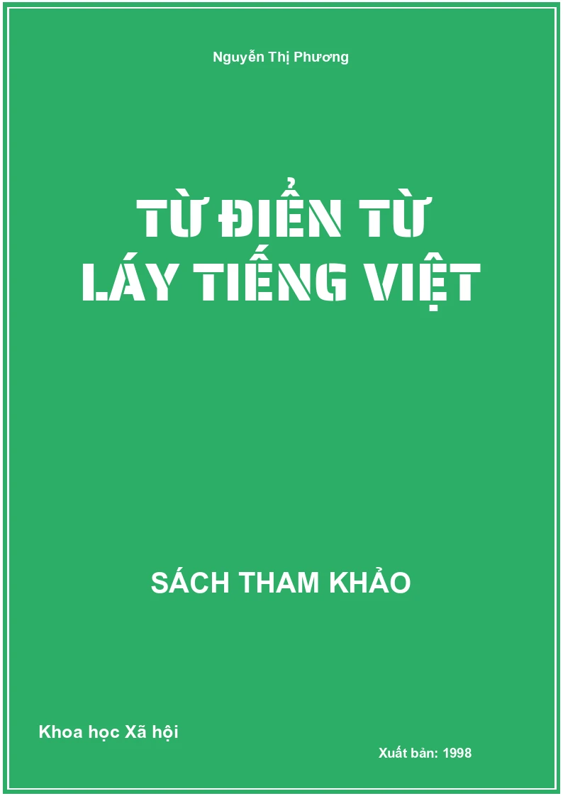 Từ điển từ láy Tiếng Việt