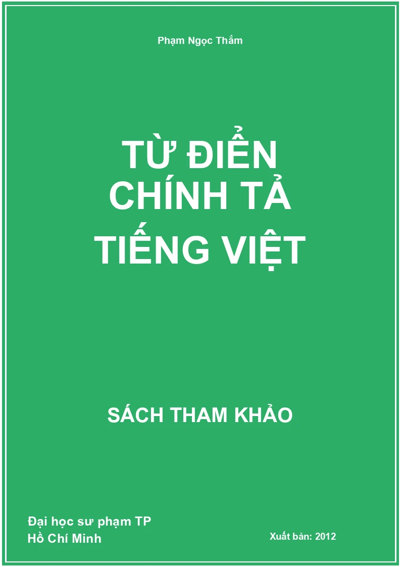 Từ điển chính tả Tiếng Việt