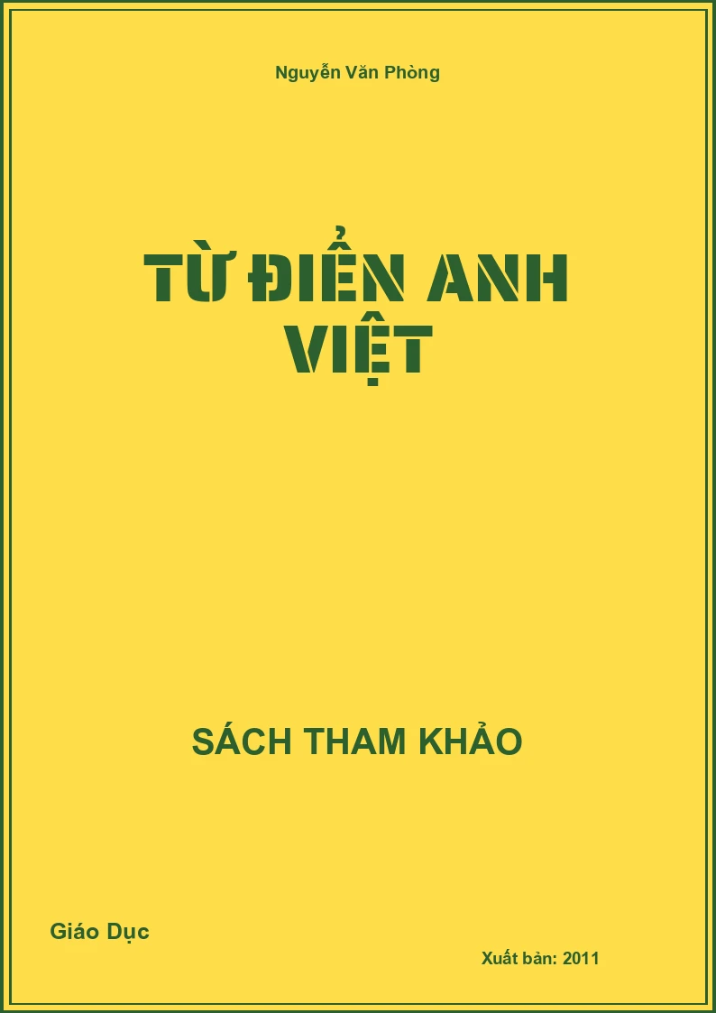 Từ điển Anh Việt
