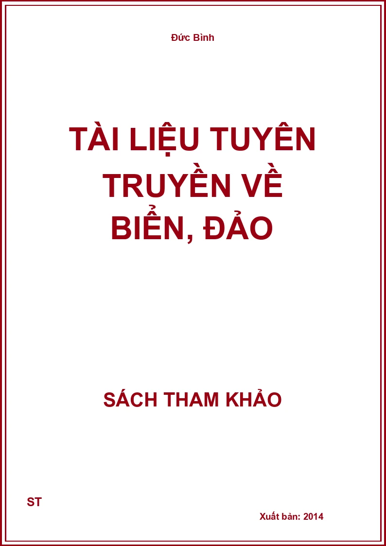 Tài liệu tuyên truyền về biển, đảo