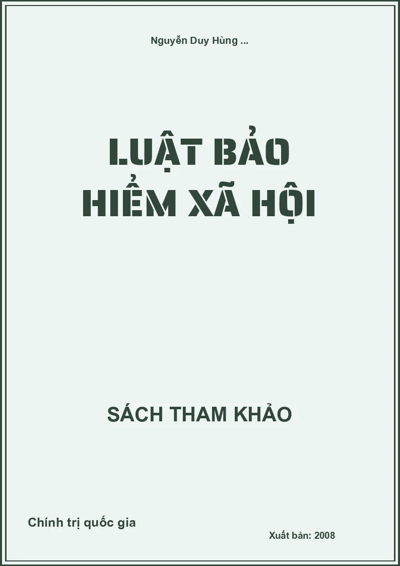 Luật bảo hiểm xã hội
