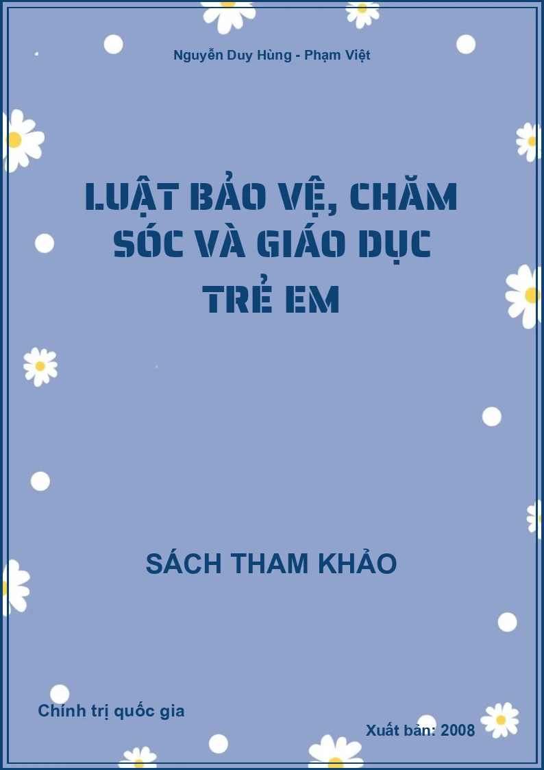 Luật bảo vệ, chăm sóc và giáo dục trẻ em