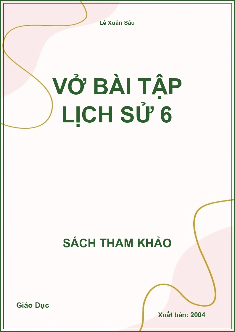 Vở bài tập lịch sử 6